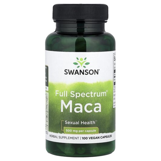 Основное фото товара Full Spectrum Maca 500 mg Основное фото товара Swanson, Мака, Full Spectrum Maca 500 mg, 100 капсул