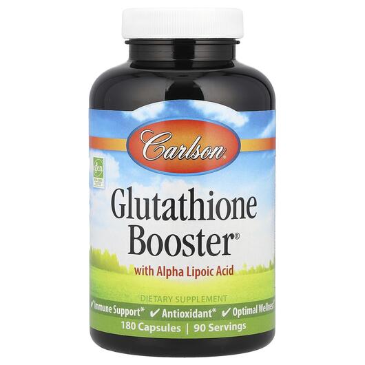 Основное фото товара Carlson, L-Глутатион, Glutathione Booster, 180 капсул
