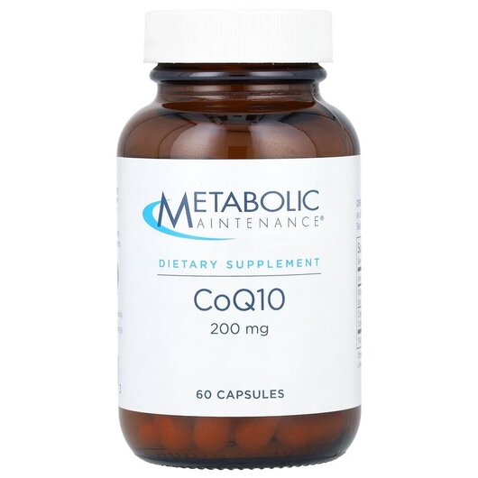 Основне фото товару CoQ10 200 mg Основне фото товару Metabolic Maintenance, CoQ10 200 mg, Коензим CoQ10, 60 капсул