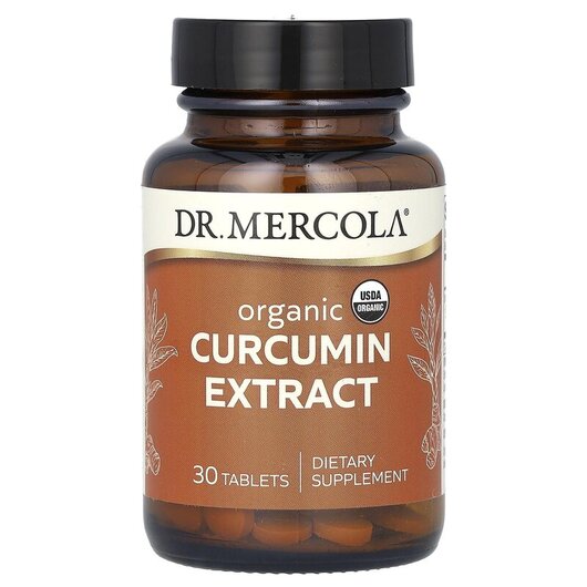 Основне фото товару Dr. Mercola, Organic Curcumin Extract, Куркумін, 30 таблеток