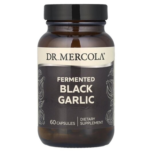 Основне фото товару Fermented Black Garlic Основне фото товару Fermented Black Garlic, Ферментований Чорний Часник, 60 капсул
