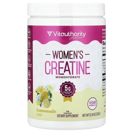 Основное фото товара Креатин, Active Women's Creatine Monohydrate Lemonade, 350 г