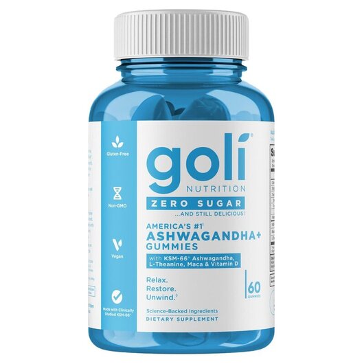 Основное фото товара Ashwagandha Gummies Основное фото товара Goli Nutrition, Ашваганда, Ashwagandha Gummies, 60 таблеток