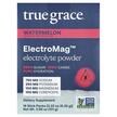 Фото товару True Grace, ElectroMag Electrolyte Powder Watermelon, Магній, 16 