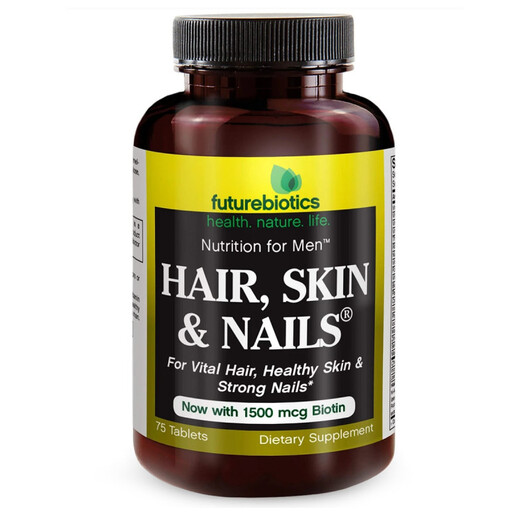 Основное фото товара Hair Skin & Nails for Men Основное фото товара Кожа ногти волосы, Hair Skin & Nails for Men, 75 таблеток