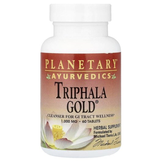 Основное фото товара Ayurvedics Triphala Gold Основное фото товара Planetary Herbals, Трифала, Ayurvedics Triphala Gold, 60 таблеток