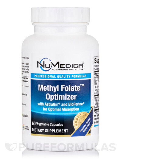 Основное фото товара Methyl Folate Optimizer Основное фото товара NuMedica, Метилфолат, Methyl Folate Optimizer, 60 капсул