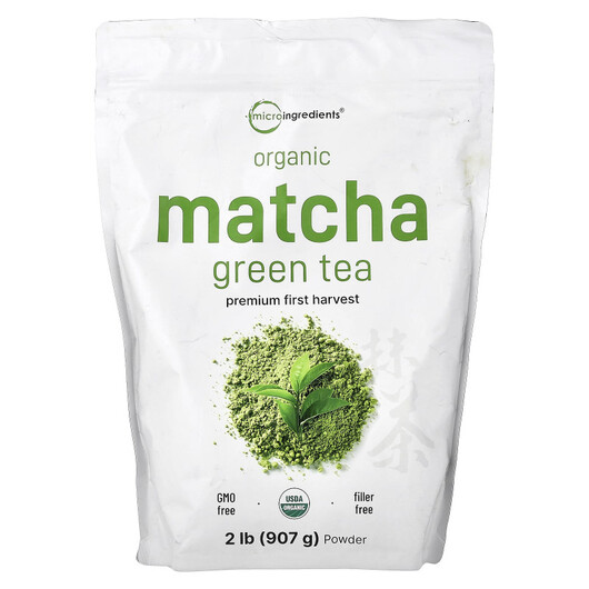 Основное фото товара Organic Matcha Green Tea Powder Основное фото товара Органический чай, Organic Matcha Green Tea Powder, 907 г