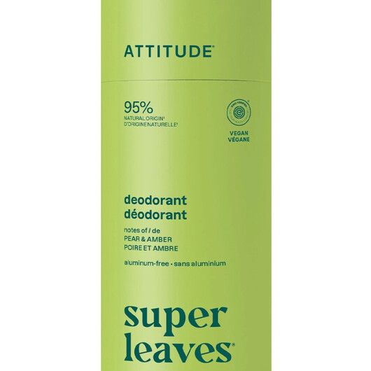 Основне фото товару Super Leaves Deodorant Stick Plastic Free - Pear & Amber Основне фото товару Super Leaves Deodorant Stick Plastic Free - Pear &, Дезодоран