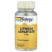 Фото товару Lithium Aspartate 5 mg Фото товару Solaray, Lithium Aspartate 5 mg, Літій, 100 Vegcaps