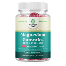 Magnesium Gummies Raspberry Flavor Магний Nature's Craft Magnesium Gummies Raspberry Flavor Магний Nature's Craft