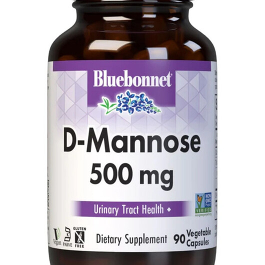 Основне фото товару D-Mannose Основне фото товару Bluebonnet Nutrition, D-Mannose, Д-манноза, 90 капсул