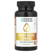 Plant-Based Omegas Омега 3 Zhou Nutrition 30 капсул