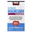 Фото товару Force Factor, Ultimate Magnesium Glycinate, Магній, 120 таблеток