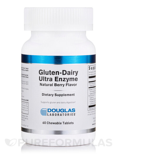 Основное фото товара Ферменты, Gluten-Dairy Ultra Enzyme Natural Berry Flavor, 60 табл