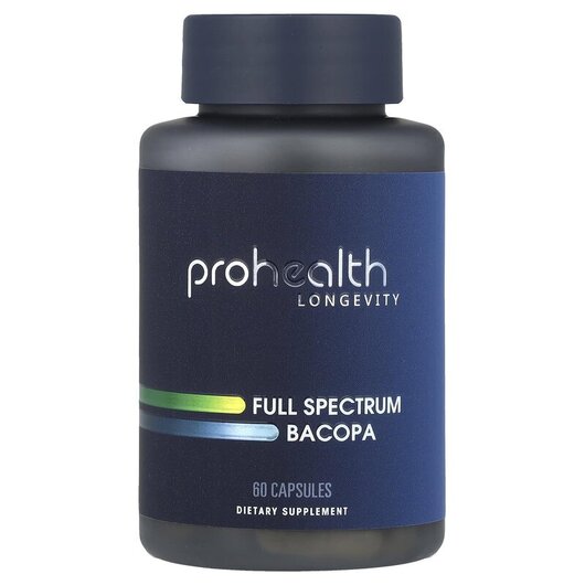Основное фото товара Full Spectrum Bacopa Основное фото товара ProHealth Longevity, Бакопа Монье, Full Spectrum Bacopa, 60 капсу