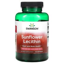 Sunflower Lecithin Лецитин Swanson 90 капсул Sunflower Lecithin Лецитин Swanson 90 капсул