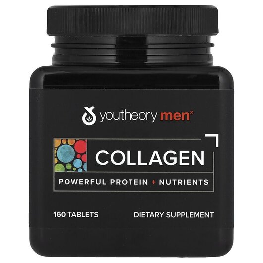 Основное фото товара Men Collagen Основное фото товара Youtheory, Коллаген для мужчин, Men Collagen, 160 таблеток