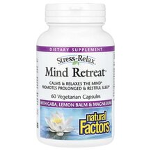 ГАМК Stress-Relax Mind Retreat Natural Factors 60 капсул ГАМК Stress-Relax Mind Retreat Natural Factors 60 капсул
