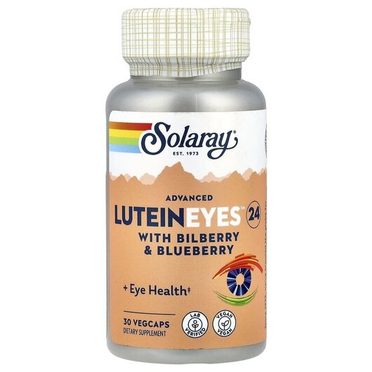 Основне фото товару Solaray, Advanced Lutein Eyes 24, Лютеїн, 30 капсул
