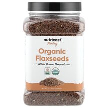 Pantry Organic Flaxseeds Семена льна Nutricost 907 г Pantry Organic Flaxseeds Семена льна Nutricost 907 г