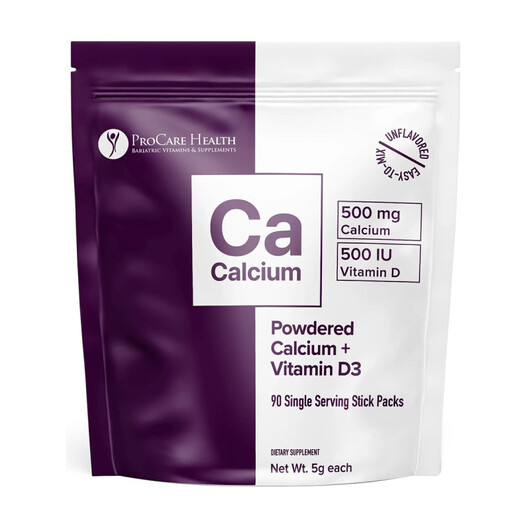 Основне фото товару Powdered Calcium + Vitamin D3 Основне фото товару Powdered Calcium + Vitamin, Кальцій з D3 & K2, 90 Single Serv