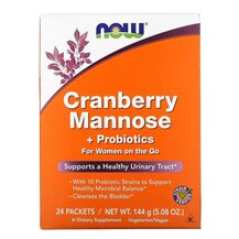 Журавлина Cranberry Mannose + Probiotics NOW Foods Журавлина Cranberry Mannose + Probiotics NOW Foods
