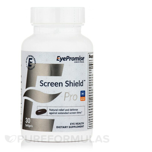 Основне фото товару Screen Shield Pro Основне фото товару EyePromise, Screen Shield Pro, Підтримка здоров'я зору, 30 к