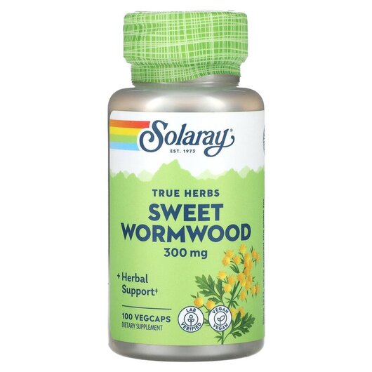 Основное фото товара Sweet Wormwood 300 mg Основное фото товара Solaray, Полынь, Sweet Wormwood 300 mg, 100 капсул
