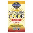 Фото товара Витамин D3 5000 МЕ, Vitamin Code RAW D3 5000 IU, 60 капсул