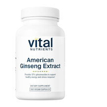 American Ginseng Extract 250 mg Женьшень Vital Nutrients American Ginseng Extract 250 mg Женьшень Vital Nutrients