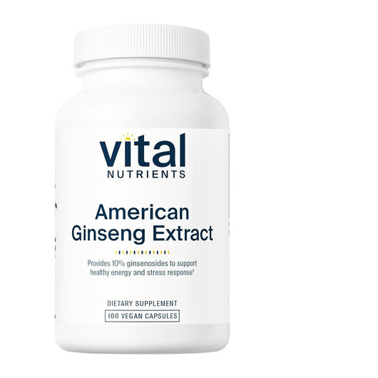 Основное фото товара Vital Nutrients, Женьшень, American Ginseng Extract 250 mg, 100 к