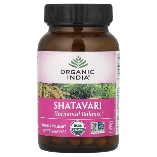 Основное фото товара Organic India, Шатавари, Shatavari, 90 капсул