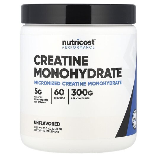 Основное фото товара Nutricost, Креатин, Performance Creatine Monohydrate Unflavored, 