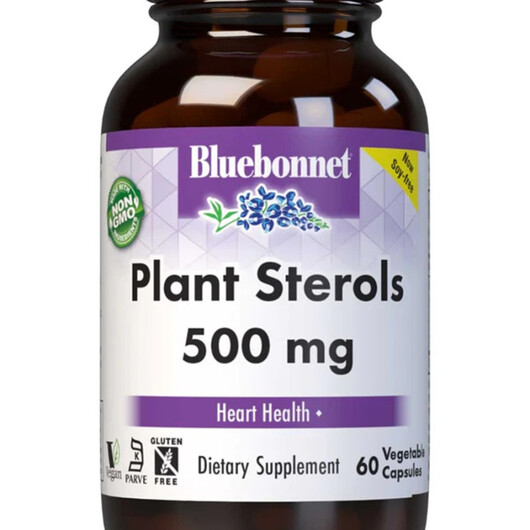 Основне фото товару Plant Sterols Основне фото товару Bluebonnet Nutrition, Plant Sterols, Бета-Ситостерол, 60 капсул