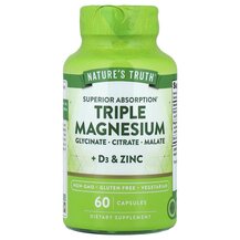 Triple Magnesium + D3 & Zinc Магний Nature's Truth Triple Magnesium + D3 & Zinc Магний Nature's Truth
