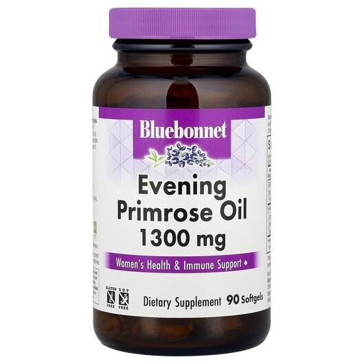 Основное фото товара Bluebonnet Nutrition, Масло примулы, Evening Primrose Oil, 90 кап