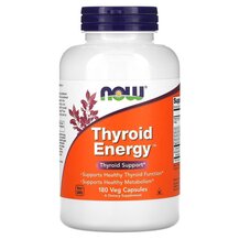 Thyroid Energy Поддержка щитовидной NOW Foods 180 капсул