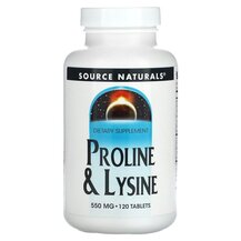 Proline Lysine 275 mg Пролин Лизин 275 мг Source Naturals