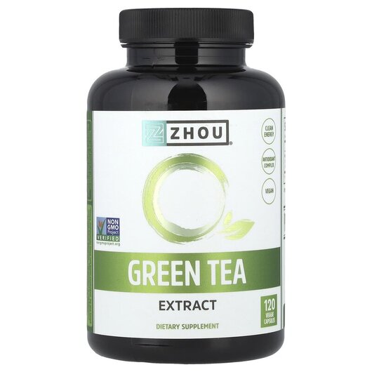 Основное фото товара Zhou Nutrition, Экстракт зеленого чая, Green Tea Extract, 120 кап