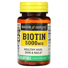 Biotin 5000 mcg Витамин B7 Биотин Mason 60 капсул