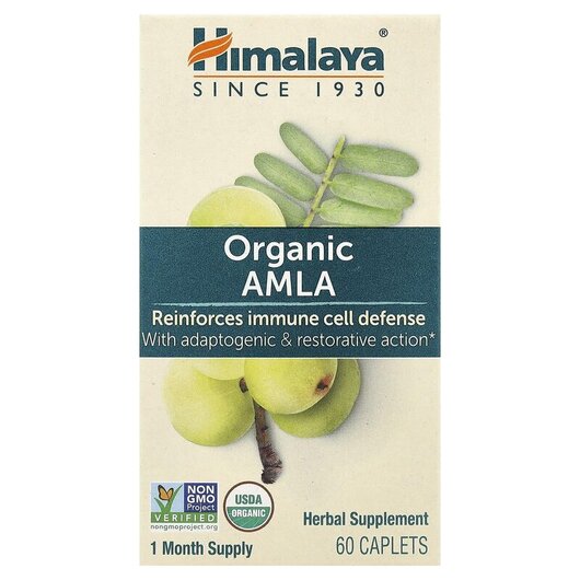 Основне фото товару Organic Amla Reinforces Immune Cell Defense, Амла, 60 таблеток