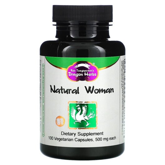 Основне фото товару Dragon Herbs, Natural Woman 500 mg, Вітаміни для жінок 50+, 100 к