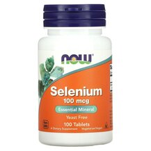 Селен Selenium 100 mcg NOW Foods 100 таблеток Селен Selenium 100 mcg NOW Foods 100 таблеток