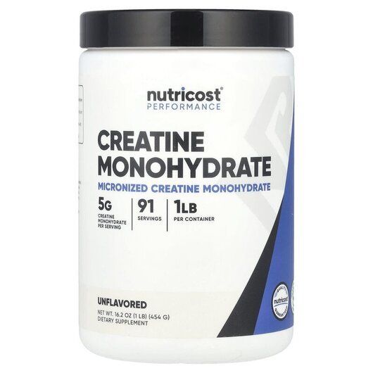 Основное фото товара Performance Creatine Monohydrate Unflavored Основное фото товара Nutricost, Креатин, Performance Creatine Monohydrate Unflavored,