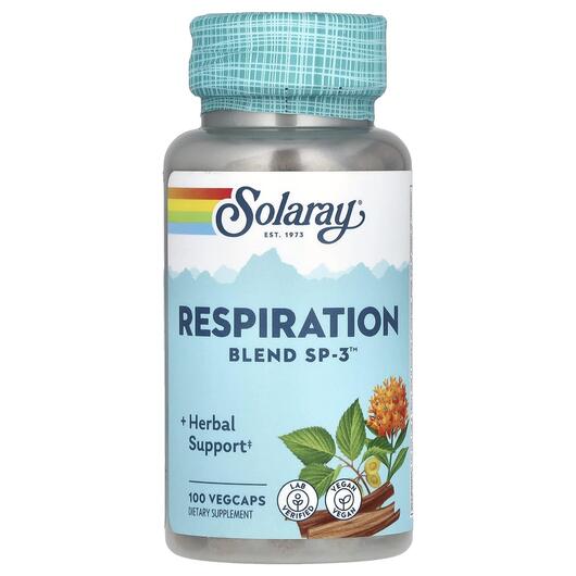 Основное фото товара Respiration Blend SP-3 Основное фото товара Solaray, Поддержка органов дыхания, Respiration Blend SP-3, 100 к