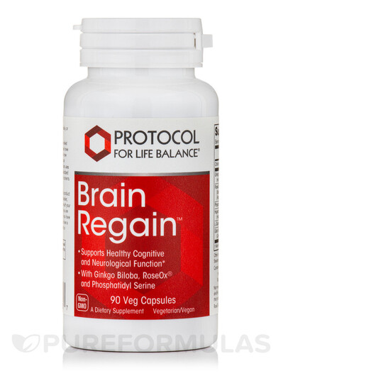 Основне фото товару Protocol for Life Balance, Brain Regain, Підтримка мозку, 90 капс