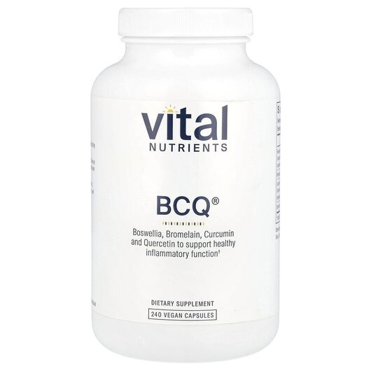 Основне фото товару BCQ Основне фото товару Vital Nutrients, BCQ, Босвелія, 240 капсул