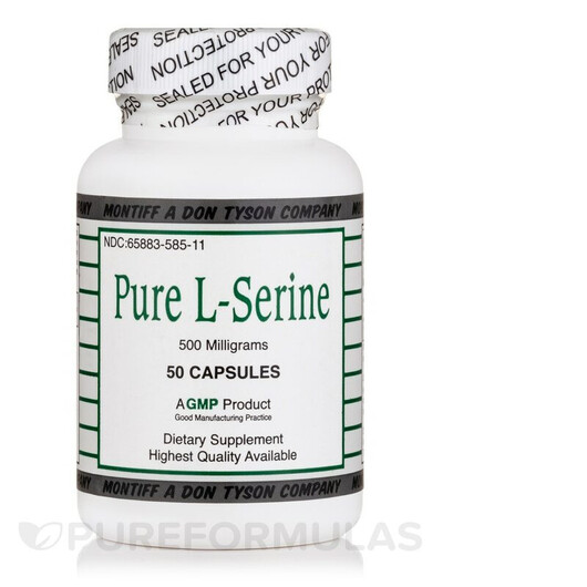 Основное фото товара Pure L-Serine 500 mg Основное фото товара Montiff, L-Серин, Pure L-Serine 500 mg, 50 капсул