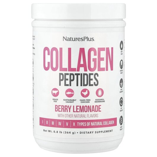 Основне фото товару Collagen Peptides Berry Lemonade, Колагенові пептиди, 364 г